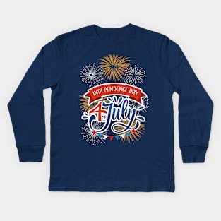 Independence day Kids Long Sleeve T-Shirt